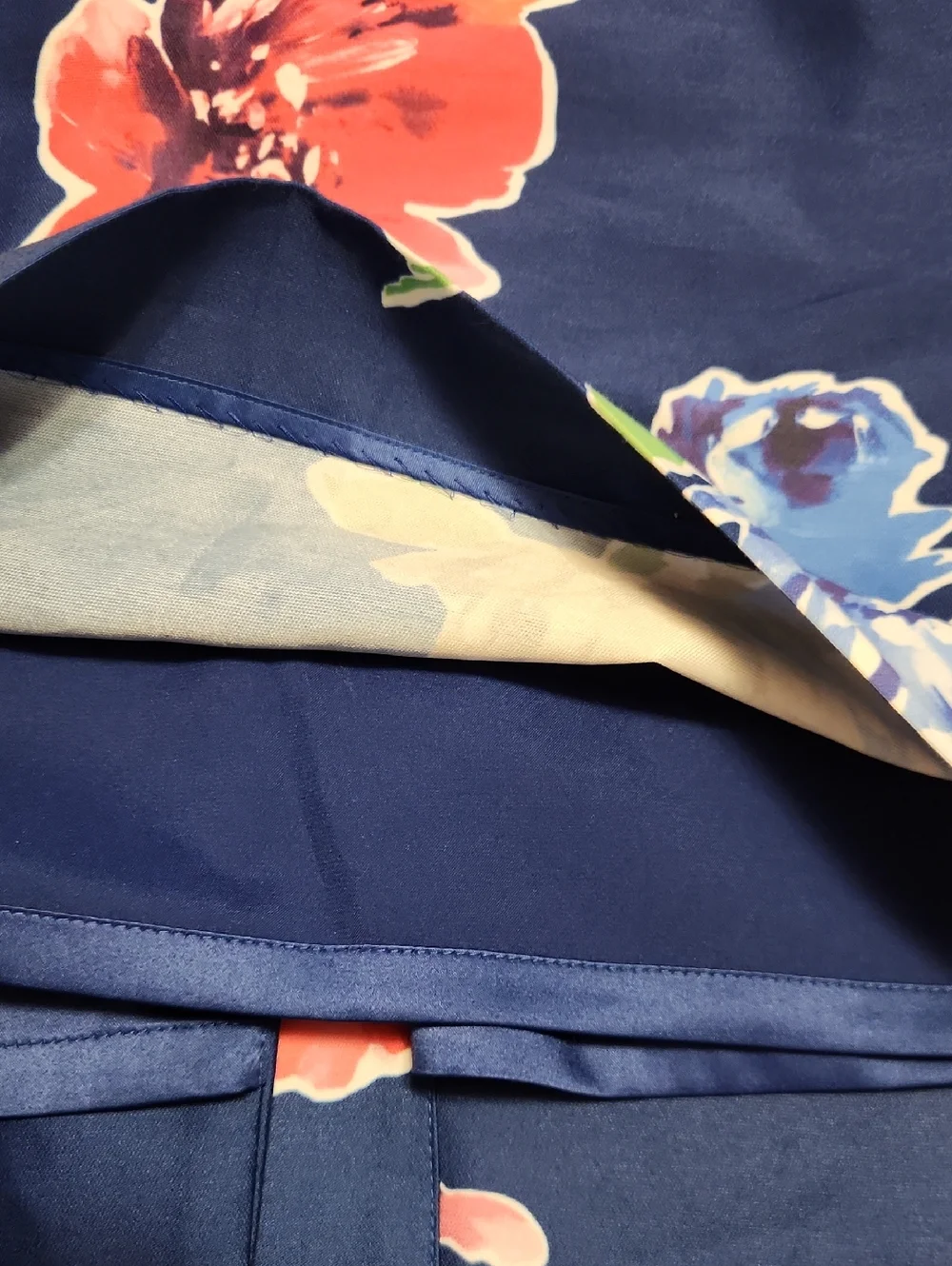 kate spade Navy Floral Pencil Skirt with Pink & Blue Blooms